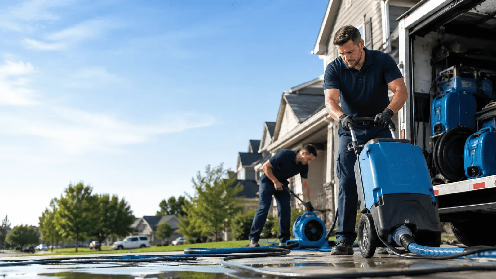 Dehumidification being performed in South Amana, IA
